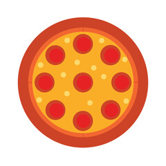 Fototapeta premium Delicious Pepperoni Pizza A Classic Italian Food Icon