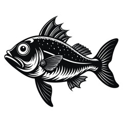 vector illustration of a fish