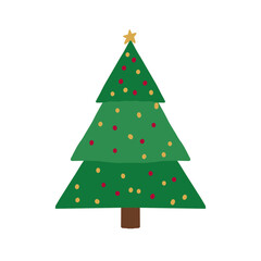 Obraz premium Doodle Xmas tree 4