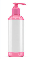 pink plastic bottle