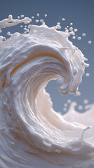 milk splash isolated