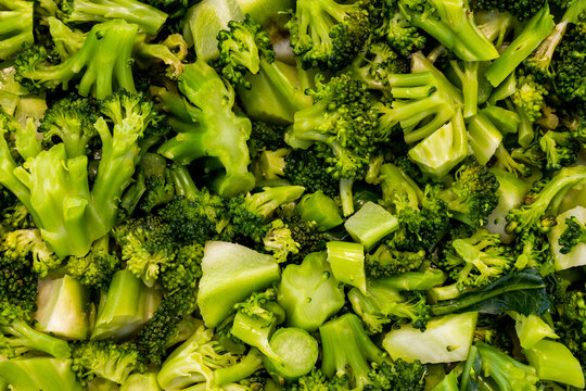 Close up of broccoli texture for backgrounds