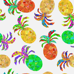 abstract geometric pineapple print a versatile and eye-catching seamless design for contemporary branding exotic themes and unique visuals seamless pattern