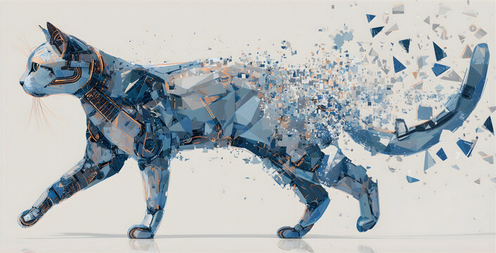 Futuristic Cyber Cat