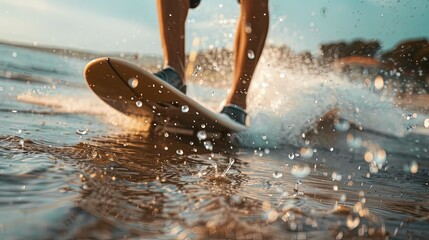close up of a surfer on the ocean vawes