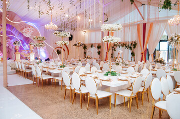 wedding reception venue setting