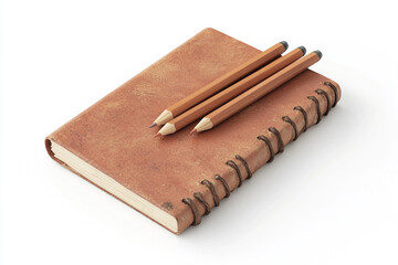 Rustic Sketchbook with Colored Pencils