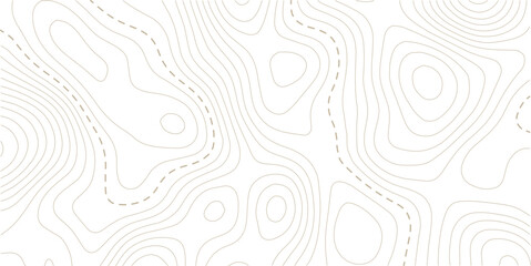 Abstract seamless pattern with lines and stylized height of the topographic contour in lines and topo graphic map design. Topology, Cartography or terrain path concept