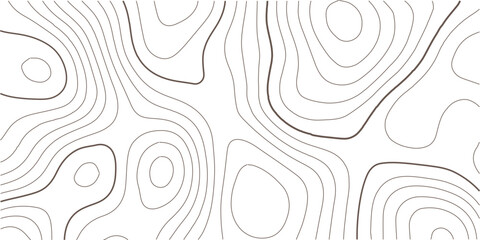 Abstract topo contour map on white background, Topographic map, Topographic contour lines map seamless pattern. Geographic mountain relief diagram line wave carve pattern.