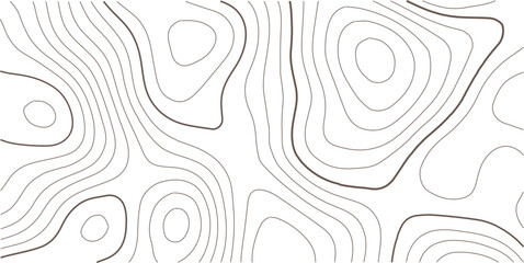 Abstract topo contour map on white background, Topographic map, Topographic contour lines map seamless pattern. Geographic mountain relief diagram line wave carve pattern.