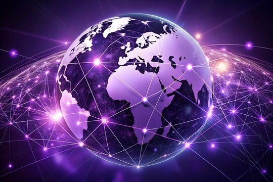 Communication technology with global internet network connected lines