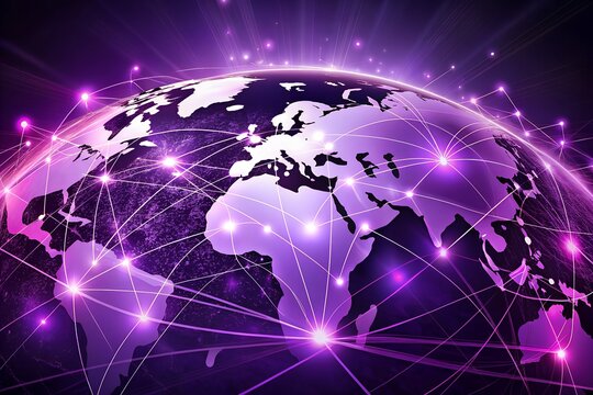 Communication technology with global internet network connected lines