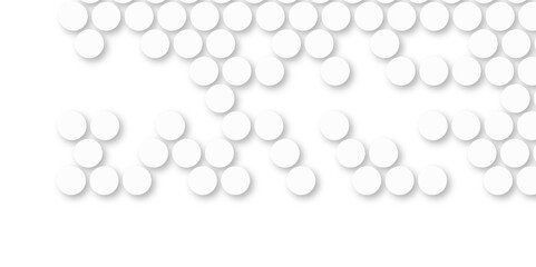 White tiles wall. round marble textures, ball tiles. Top view pavement circle block white texture with seamless patterns floor background. Air Bubble wrap texture background. Textured Background.