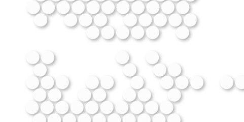 White tiles wall. round marble textures, ball tiles. Top view pavement circle block white texture with seamless patterns floor background. Air Bubble wrap texture background. Textured Background.