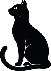 cat silhouette vector
