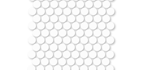 White tiles wall. round marble textures, ball tiles. Top view pavement circle block white texture with seamless patterns floor background. Air Bubble wrap texture background. Textured Background.