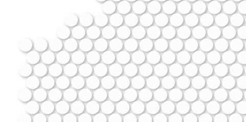 White tiles wall. round marble textures, ball tiles. Top view pavement circle block white texture with seamless patterns floor background. Air Bubble wrap texture background. Textured Background.