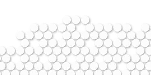 White tiles wall. round marble textures, ball tiles. Top view pavement circle block white texture with seamless patterns floor background. Air Bubble wrap texture background. Textured Background.