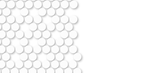 White tiles wall. round marble textures, ball tiles. Top view pavement circle block white texture with seamless patterns floor background. Air Bubble wrap texture background. Textured Background.