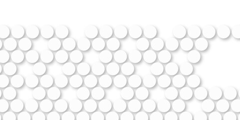 White tiles wall. round marble textures, ball tiles. Top view pavement circle block white texture with seamless patterns floor background. Air Bubble wrap texture background. Textured Background.