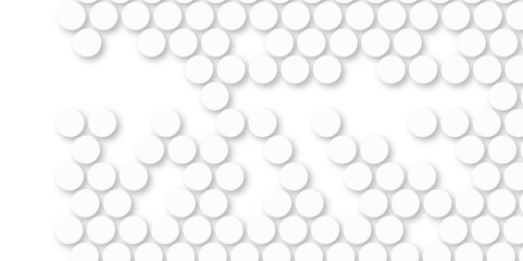 White tiles wall. round marble textures, ball tiles. Top view pavement circle block white texture with seamless patterns floor background. Air Bubble wrap texture background. Textured Background.