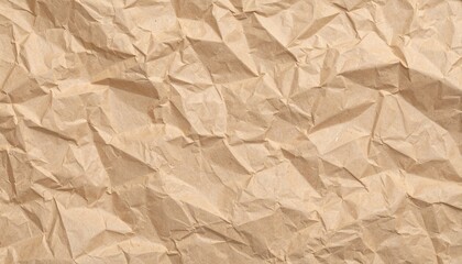 Fototapeta premium Recycled Kraft Paper with Wrinkles