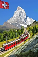 swiss mountain landscape