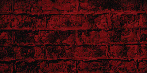 Aged and cracked wall surface in a deep red, offering a detailed study of material degradation and natural wear within the shadows.

