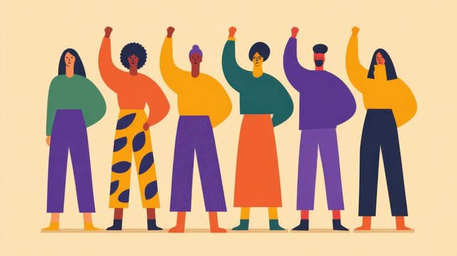 Intersectional climate action by diverse activist groups representing inclusive advocacy
