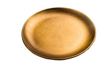 empty plate isolated on white