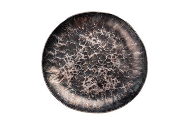 empty plate isolated on white