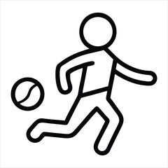 football player playing vector art design.