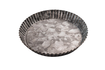 round plate isolated on white