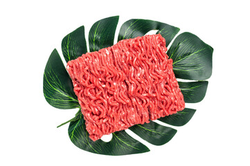 Raw mince ground meat also named forcemeat
