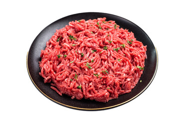 Raw mince ground meat also named forcemeat