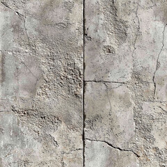 Close up view of weathered concrete wall surface with cracks and rough texture