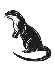 Wild Animal Silhouette Clipart Bundle – Black and White Vector Illustrations for Wildlife, Forest, and Safari Themes