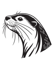 Wild Animal Silhouette Clipart Bundle – Black and White Vector Illustrations for Wildlife, Forest, and Safari Themes