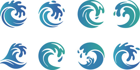 Dynamic Ocean Wave Icons