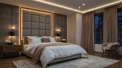Obraz premium /Bedroom and lights