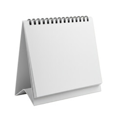 Blank desk calendar isolated on transparent background for mockup and presentation