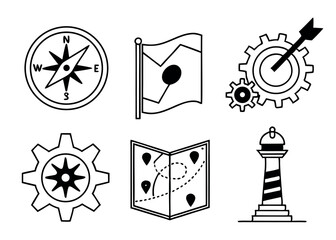 strategic-planning-and-tactics-line-icons---busine.eps