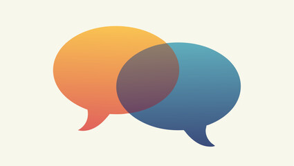 Overlapping Abstract Speech Bubbles