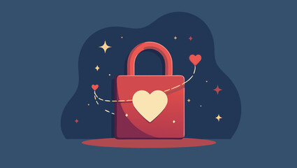 Secure Heart Padlock