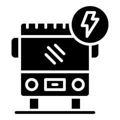 Electric Bus Icon