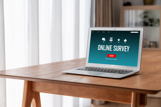 Online survey form for modish digital information collection on the internet network