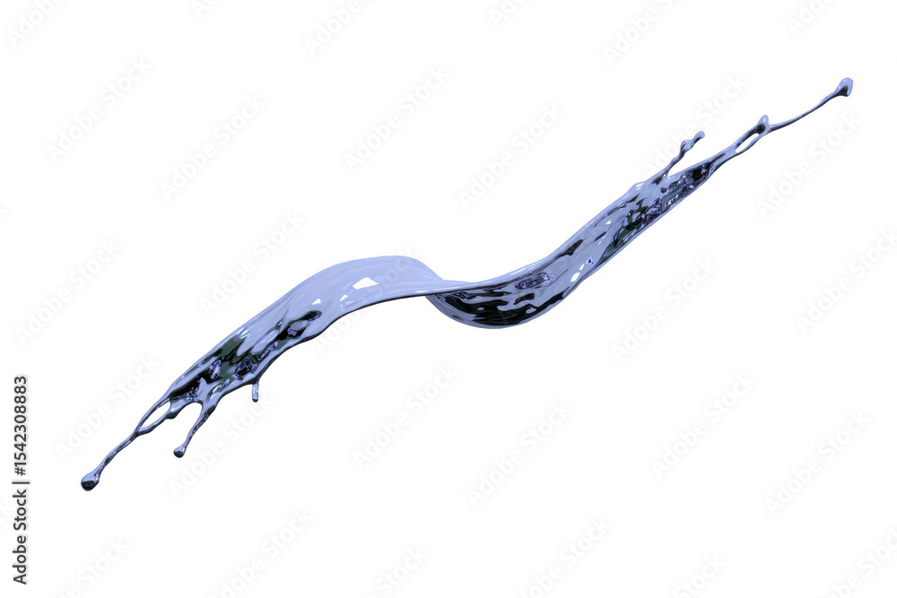 Poster dynamic splash of blue liquid captured mid air, showcasing fluid motion and energy. splash forms ele