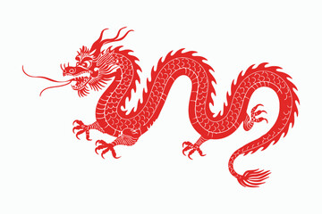 red chinese dragon