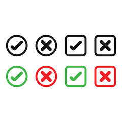 
Check box icon with correct, accept checkmark icons tick box checked. Green Check mark icon vector set. Green tick check mark icon vector. Set of Green check mark isolated vector icons.