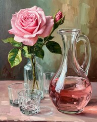 still life with roses